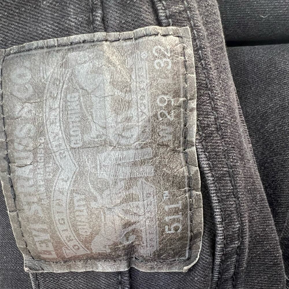 Levi's 511 Men's Slim Fit Jeans Size W29 L32 Black Label Normcore Skater School - Picture 4 of 15